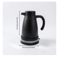 12v/24v Car Electric Kettle Portable Travel Kettle with Digital Display Compact Vehicle Water Heater Overheat Protection for Commuters