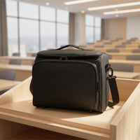 Spacious Projection Device Bag with Accessories Storage Pockets Portable Projection Device Case with Shoulder Strap Long-Lasting Adjustable for Business Trips
