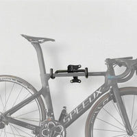 Wall-Mounted Bike Rack Matte Black Cycle Display Rack Wall-Mounted Bike Hanger Two-Hook Fixed for Indoor