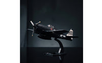 F6F Model Collector Quality Fighter Aircraft Model with Stand Display for Shelves, Desk