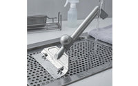 Aluminum Alloy Barbecue Scraper Smooth Finish Bbq Scraper White Grip End for Griddle