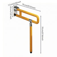 Heavy Duty Toilet Support Bar Rustproof Anti-Slip Shower Grab Bar Wall Mounted Bath Aid for Seniors