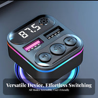 QC3.0 Wireless Radio Adapter Fast Charging Car MP3 Player