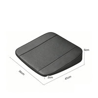 Raised Back Wedge Booster Cushion Perforated Car Seat Booster Cushion Breathable Auto Seat Pad Sewn Seams