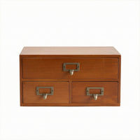 Desktop Organizer with Drawers Rustic Tabletop Chest of Drawers Small Furniture for Students