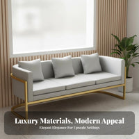 Commercial Grade Restaurant Table and Sofa Set Long-Lasting Upholstered Armchair and Table Set High-Density Cushion Booth Seating Sturdy Frame for Business Owners, Interior Designers, Hospitality Professionals, Milk Tea Shop, Lounge Area, Hotel Lobby, Bar