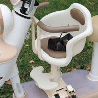 Full Surround Guardrail Electric Scooter Child Seat Padded Cushion Front Mounted Child Seat Easy Installation Shock Absorbing for Children, Toddlers, Babies