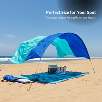Beach Sun Shade Sail Outdoor Canopy Tent Waterproof UV Protection Nylon Lightweight Awning