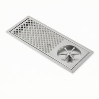 Cup Washer with Drain piping 304 Stainless Steel Embedded Cup Washer Quick Drainage Glass Cleaner for Tea Shops