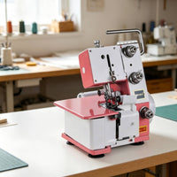 Desktop Overlock Stitching Device Seam Finishing Three-Thread Overlock Machine Compact Home Appliance for Thick Textile