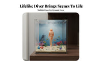 1:64 Scale Diver Model Paintable Miniature Landscape Figure Unpainted Diver Figure DIY Undertaking Hobby Supply High Accuracy