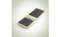 2 Pieces Wooden Foot Stretch Board with Anti-Slip Panels Angled Balance Training Device Low-Rise Slant Board Supportive for Athletes