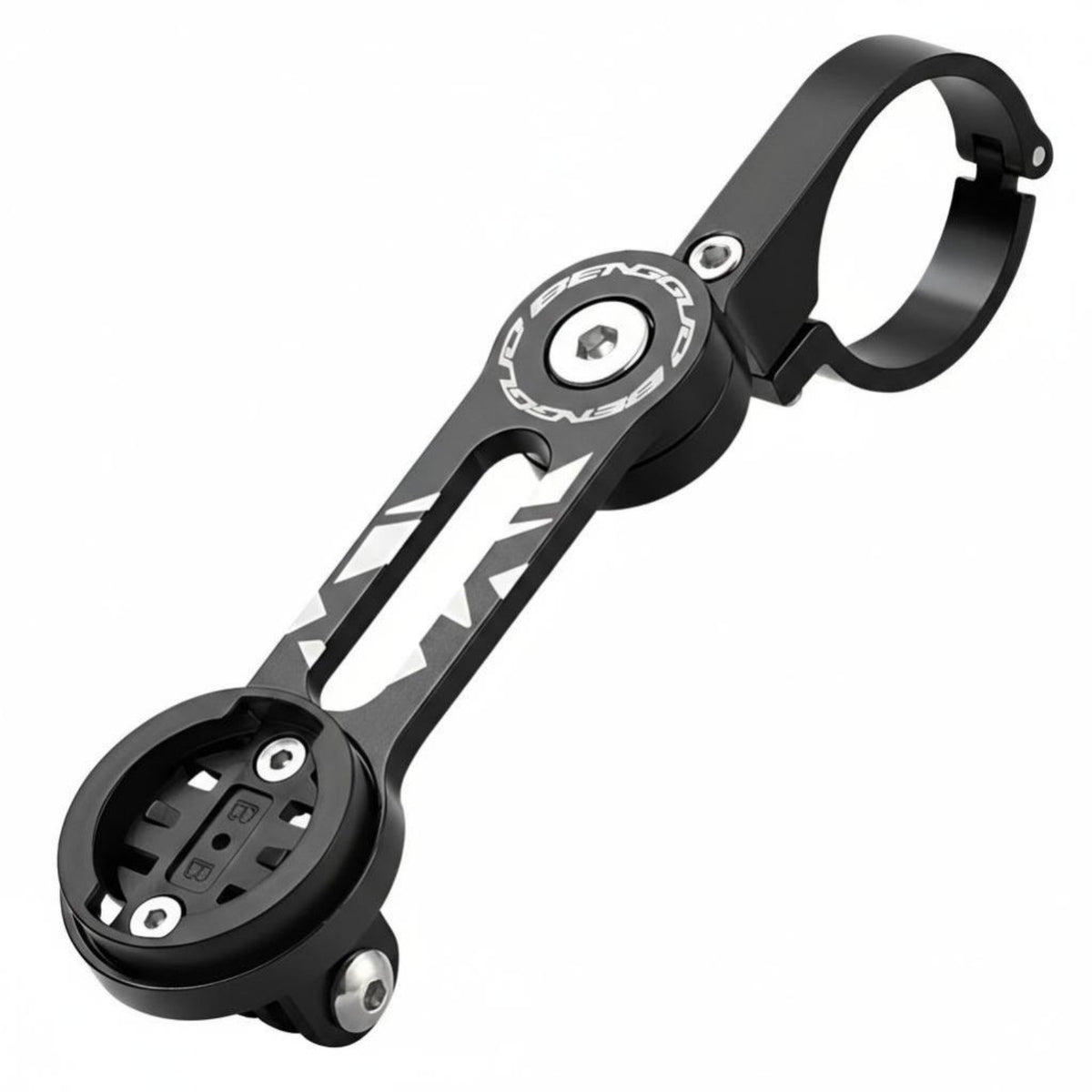 Adjustable Aluminum Alloy Bike Computer Mount for Outdoor Trails, Multi-Function Camera & Light Accessory