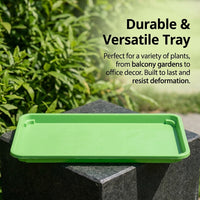 Planter Box for Balcony, Large Rectangular Outdoor Planter, Raised Garden Bed for Vegetables, Breathable & Deform-Resistant Plant Pots