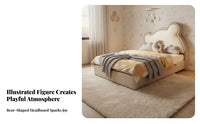 Kids Bed with Storage Modern Simple Modern Children Storage Bed Soft Upholstery children's Furniture for Young Children, Parents