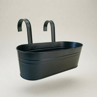 3 Pieces Railing Planter Space Saving Hanging Planter Rectangular Plant Holder for Gardeners, Patio