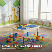 Material children's Activity Table and Chair Set All in Unified Sand and Water Play Table Leak-Proof Educational Toy Rounded Edges for Preschoolers, Toddlers, Kindergarten, Daycare Center, Playroom, Nursery