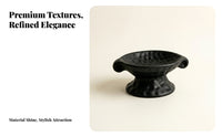 Smooth doubleEar Tray Black Jewelry Tray Small Item Organizer Trinket Dish Decorative