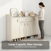 Footwear Organizer Space Saving Hallway Shoe Rack Cabinet Large Capacity Household Furniture for Families, Apartment Dwellers, Foyer, Narrow Areas