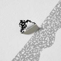 Black and White Border Sticker Creative Design Wavy Border Wall Sticker