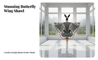 Butterfly Wing Cape Graceful Design Butterfly Fluttering Capes Cape Easy to Wear Belly Dance Fluttering Capes for Dancers, Women, Halloween Parties