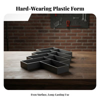 Plastic Concrete Paver Form Long-Lasting Cement Paver Form DIY Stepping St Single Form Easy to Use Reusable Stepping St Single