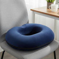 Viscoelastic Foam Seat Pad Breathable Textile Coccyx Pad Viscoelastic Foam Circular Pillow Removable Cover Chair Pad