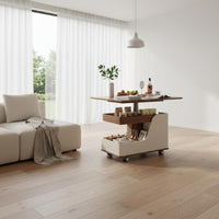 Curved-perimeter designd Adjustable Table Movable Household Furniture With casters for Students