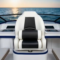 Boat Bucket Seat with Armrest Padded Mariner Boat Seat with Armrest Upholstered Chair for Captains