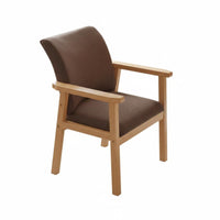 Thickly Padded Upholstered Armchair Sturdy Frame Dining Seat Ergonomic Support Household Furniture Breathable Upholstery Material for Homeowners, Office Workers, Interior Decorators, Study Room, Bedroom, Reading Nook