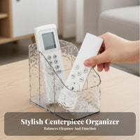 Multi-Compartment Tissue Box Holder Multiple Compartments for Families, Parents