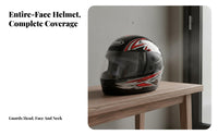 Full Face Helmet Detachable Warm Liner Helmet Breathable Lining Shielded Headwear for Adults, Winter Riding, Commuting, City Travel