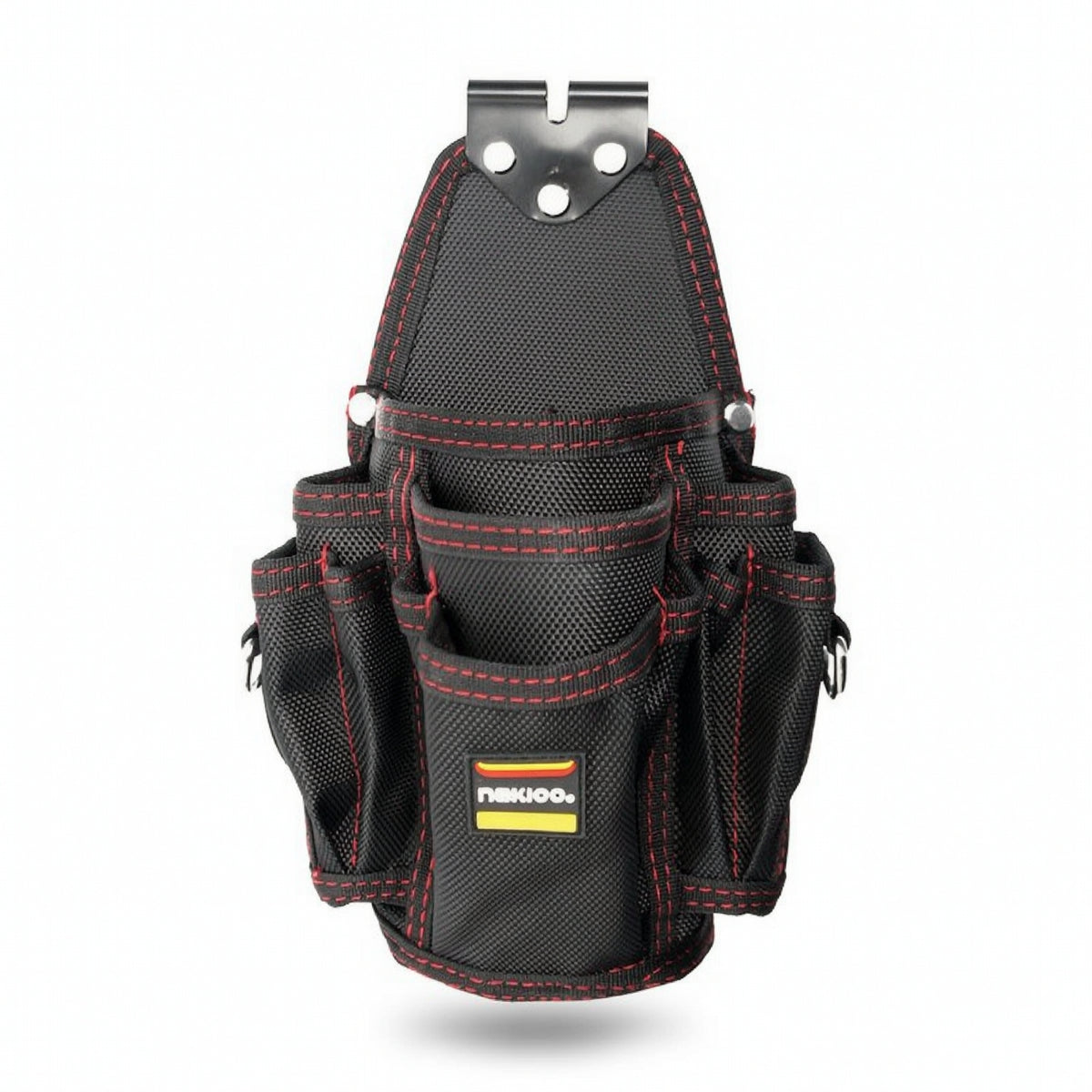 Electrician Tool Pouch Long-Lasting Tool Pouch with Belt Clip Compact Reinforced for Electricians, Jobsite, Repairs