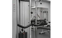 Curved Bar with Hanging Strap Non-Slip Curl Bar Attachment Long-Lasting Cable Machine Attachment with Carabiner Compact for Athletes