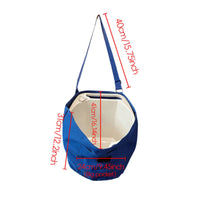 Reinforced Seams Horse Stable Pail Bag Wide Shoulder Strap Hanging Pail Bag Front Pocket Horse Grooming Tote Top Opening