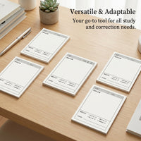 Error Correction Sticky Notes, Repositionable Mistake Note Pads, Tear-Off for Use