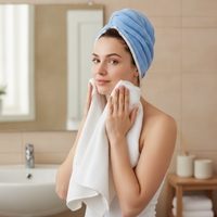 Cartoon Rabbit Quick Dry Hair Towel Cap, Thickened Coral Fleece Absorbent Bath Turban