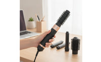 Volumizing 5-in-1 Hair Styler Detachable Hair Dryer Brush Smooth Air Curler Less Frizz for Travel