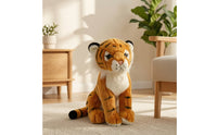 Stuffed Tiger Doll Seated Stuffed Tiger Soft Cuddly for Children, Playroom, Nursery