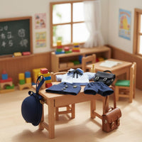 4 Pieces Doll Outfit Set Cute Design School Uniform Match Doll Kindergarten Uniform for Collection