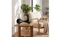 Caprine Figurine Abstract Caprine Sculpture Minimalist Ornament for Entryway
