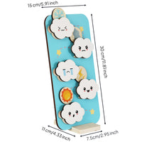 Weather Slide Toy Child-Led Learning Expression Slide Playful Reasoning Game Wooden Weather Board for Kids