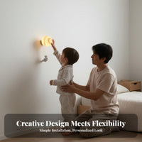 CE Certified Astronaut Moon Lamp Soft Ambient Radiance Astronaut Wall Lamp Modern Design Creative Cosmonaut Wall Light Nordic Design for Students, Parents, Adults, Bedroom, Playroom, Nursery, Hallway