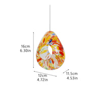 Hanging Glass Bird Feeder Decorative Bird Feeder with Hanging Cord for Gardeners