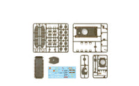 T-34/85 Tank Model Unpainted 1/72 Scale Tank Model Includes Decals for Display Shelf