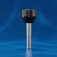 Tool-Effortless Operation Fishing Equipment Mounting Screw Rust Resistant M6 Universal Bolt Aluminum Alloy M6 Hand Tightening Screw for Fishermen, Anglers