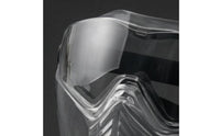Single-Piece Full-Face Mask Elastic Strap Safety Face Visor Black Frame Dust Mask Visor Lightweight for Dusty Work Environments