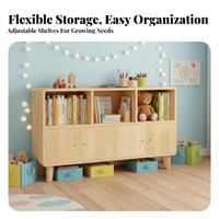 stand-alonestanding Multi-Compartment Shelving Unit With Optional Doors configurable Cubby shelving unit Minimalist aesthetic storage unit Large Capacity for Office Workers, Homeowners, Collectors, Study Room, Bedroom, Small Spaces, Entryway