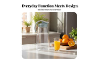 Food Grade Material Heat Resistant Cold Water Kettle Safe Plastic Water Pitcher with Lid Easy to Clean for Hosts, Kitchen, Home, Parties