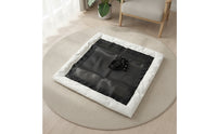 Square Trampoline Mat Heavy-Duty Trampoline Mat with Elastic Cords Rebound Pad Resistant Safe for Children, Climbing Frame